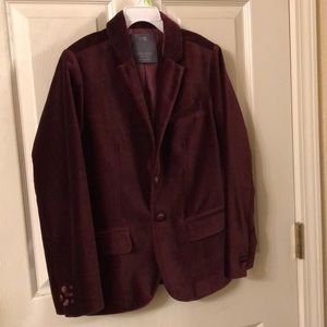 Zara boys collection velvet blazer